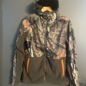 Boys Field & Stream Brown Camo Fleece Jacket